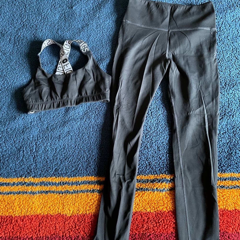 Figs legging and sports bra set